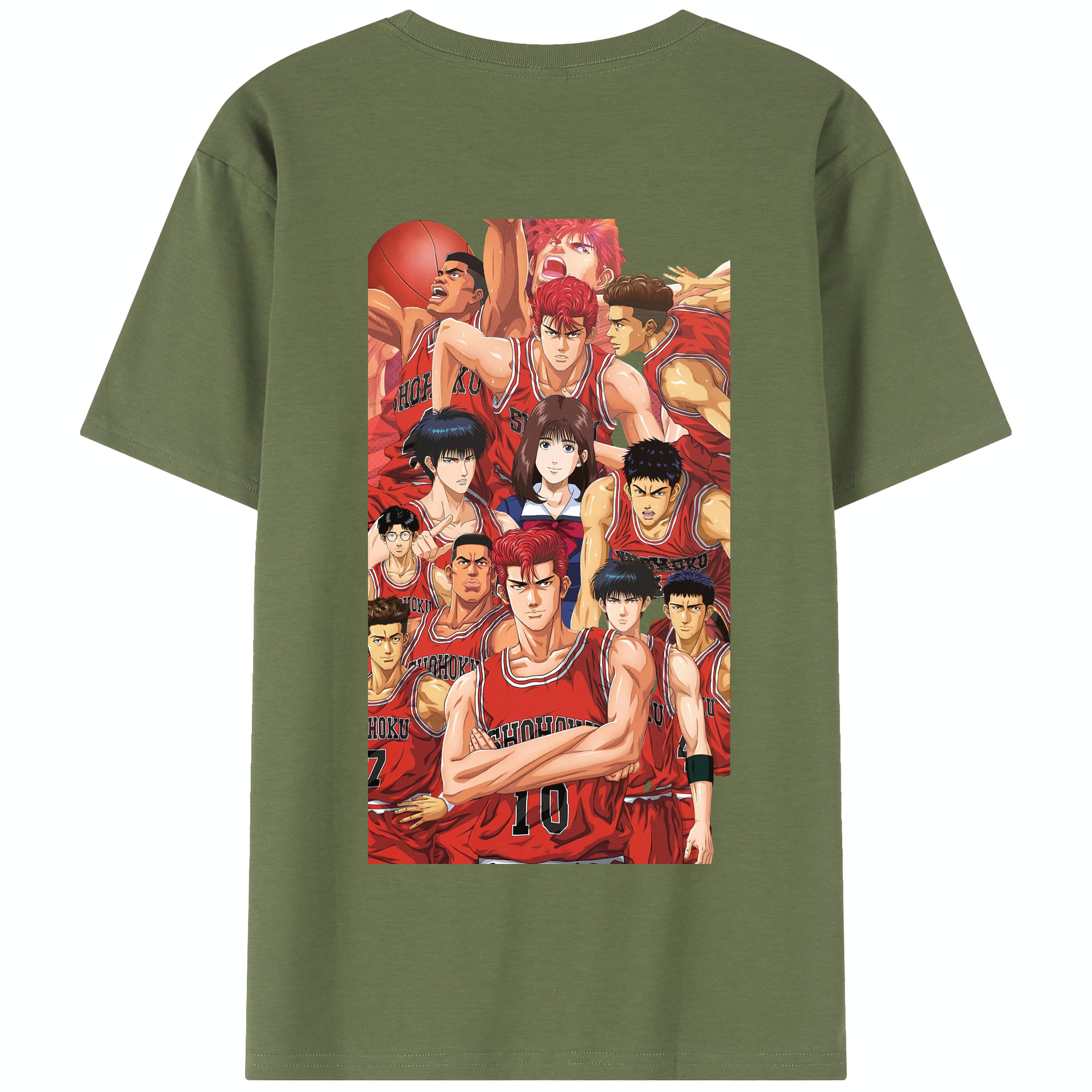 SLAM DUNK／スラムダンク 綿100％半袖Tシャツ（背面プリント）